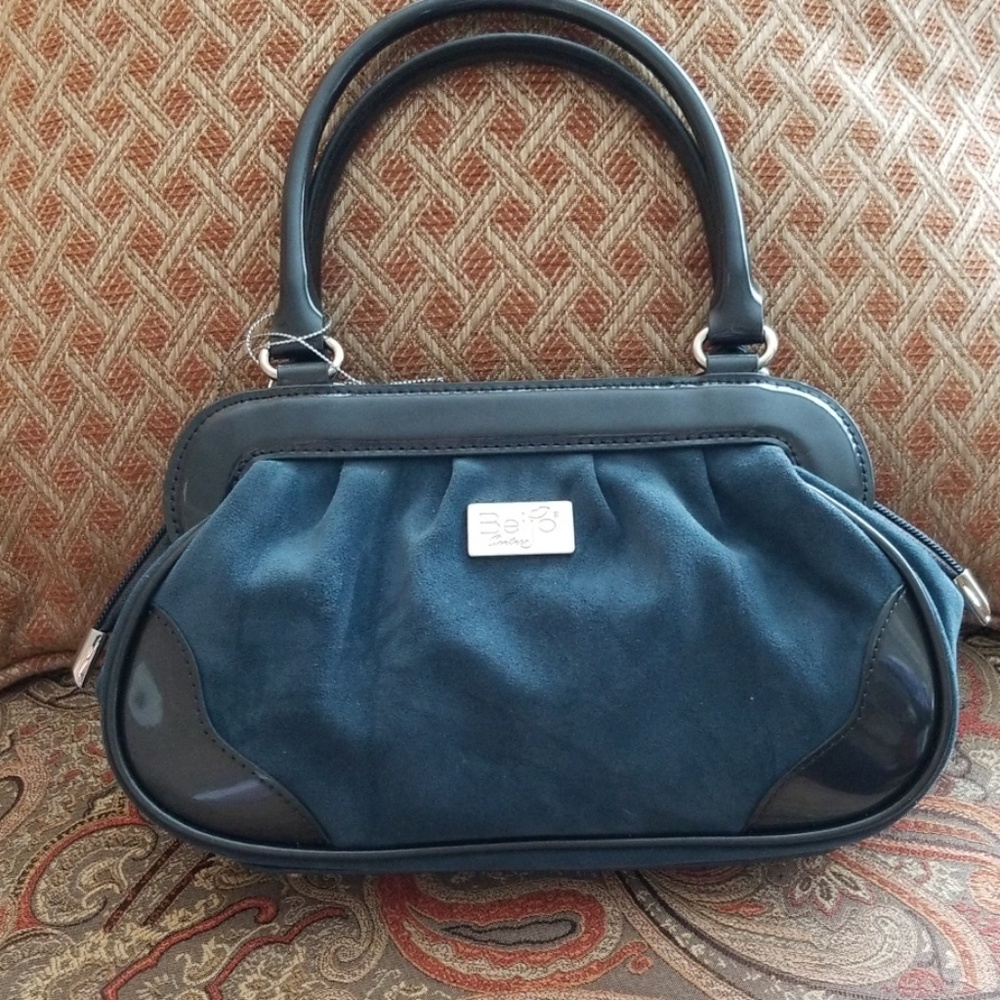 NWT Beijo Handbag Just Hold Me Deep Sea  NWT
